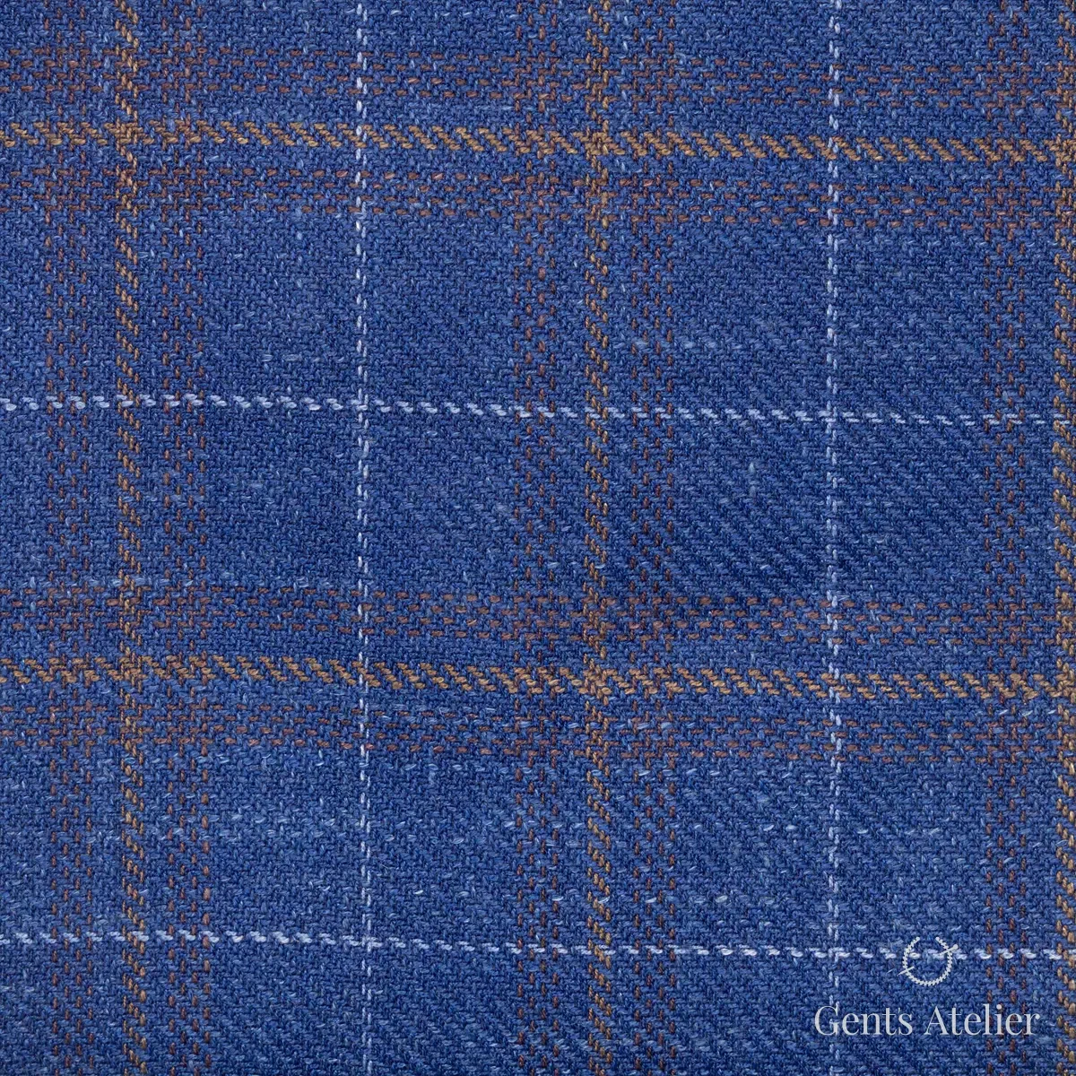 Костюм из Gent's Colors 2699-15 — синий, Шерсть, лён, шёлк